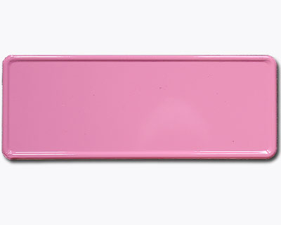 Pram plate pink 300 mm