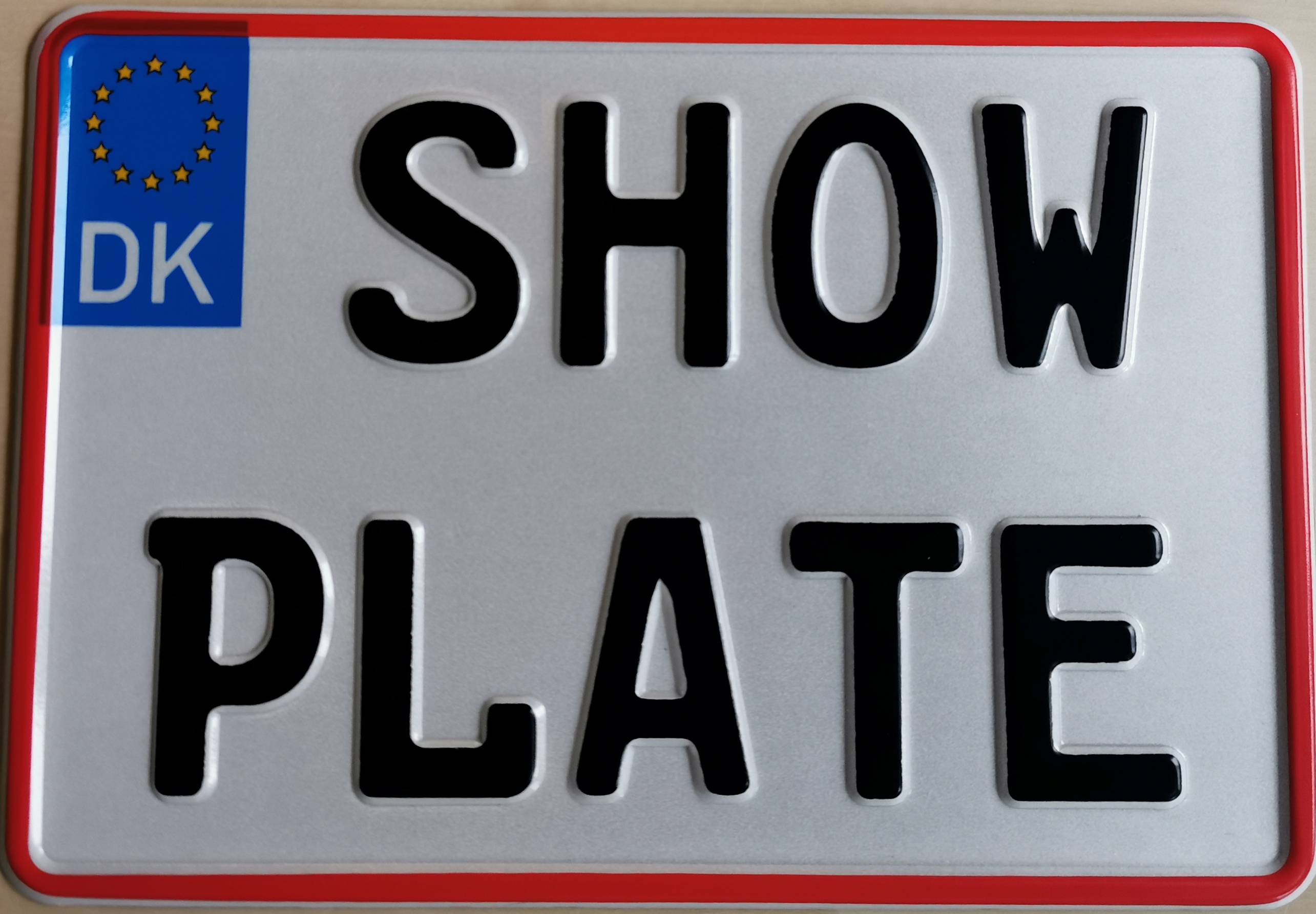 18c. Danish Showplate MC plate original size 240 x 165mm with EU